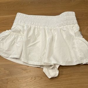 Get Your Flirt On Shorts in white